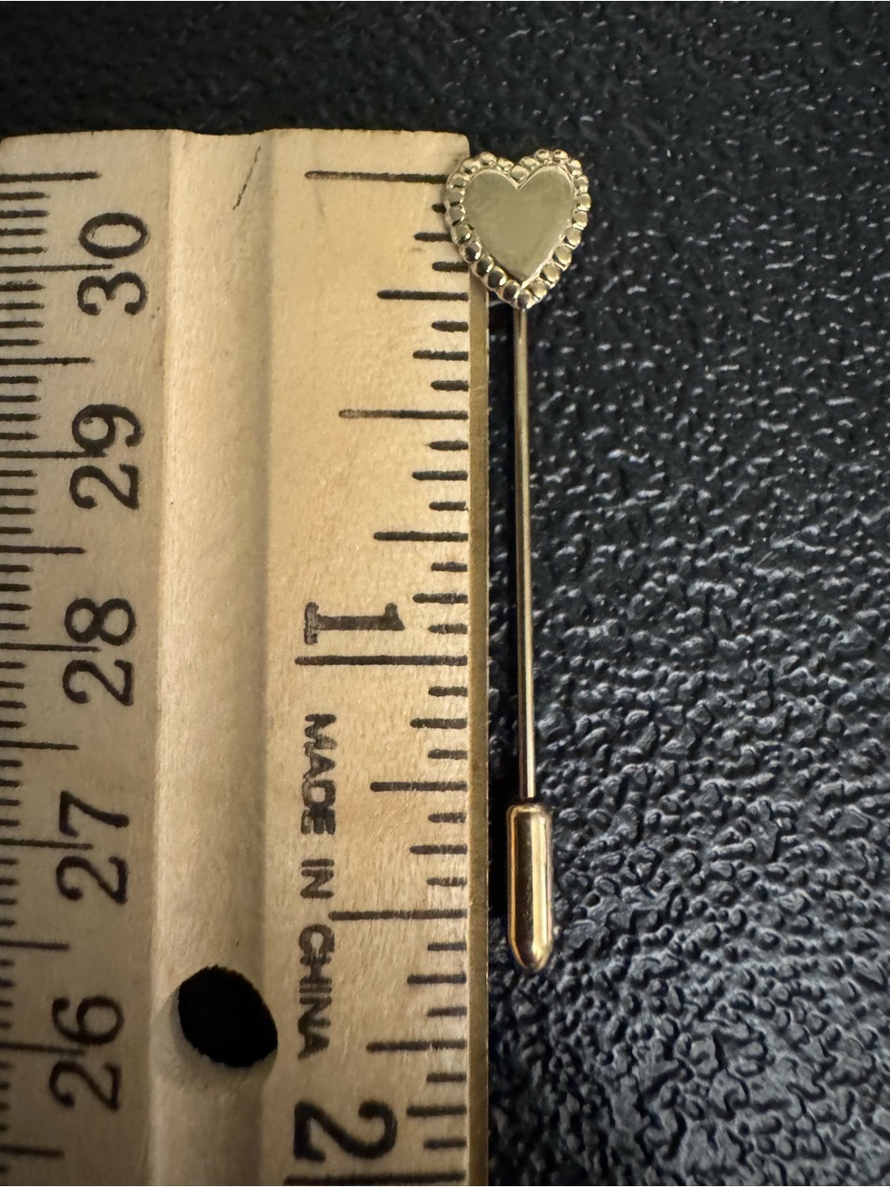 Sarah Coventry Gold Heart Stick Pin - Heart Motif